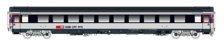  L.S. Models 47242 SBB UIC Z1 B grau/weiss IC Lackierung Ep V-VI